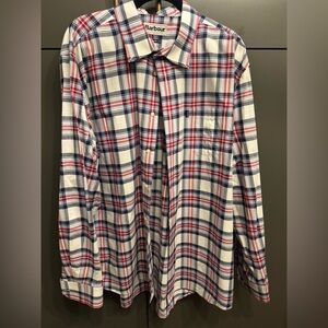 Barbour Highland 6 Tailored Plaid Long Sleeve Button Down Shirt Mens Size XL